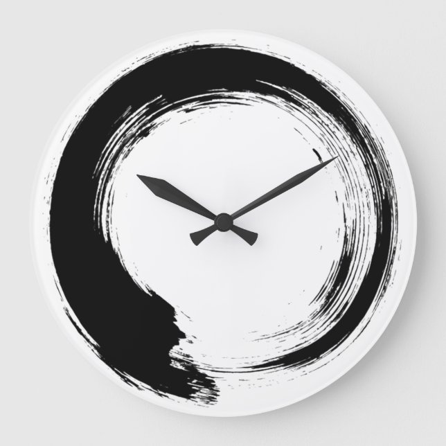 Enso Zen Circle Large Clock (Front)