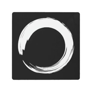 Enso Zen Circle Metal Print