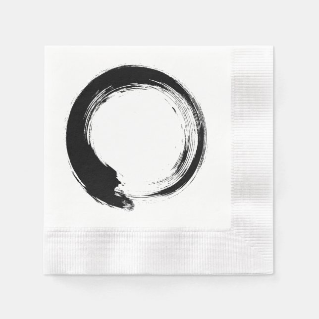 Enso Zen Circle Napkins (Front)