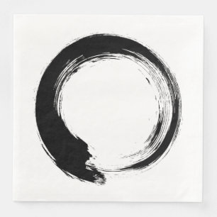 Enso Zen Circle Paper Dinner Napkins