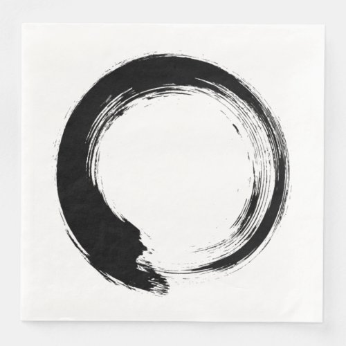 Enso Zen Circle Paper Dinner Napkins