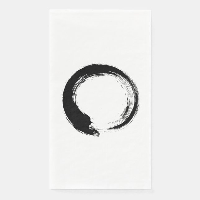 Enso Zen Circle Paper Guest Towels (Front)