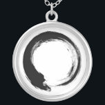Enso Zen Circle Silver Plated Necklace<br><div class="desc">Zen Spirit & Enso,  Zen Circles. Enso is a Japanese word meaning "circle" and a concept strongly associated with Zen. It symbolizes the Absolute,  enlightenment,  strength,  elegance,  the Universe,  and the void; it can also symbolize the Japanese aesthetic itself.</div>