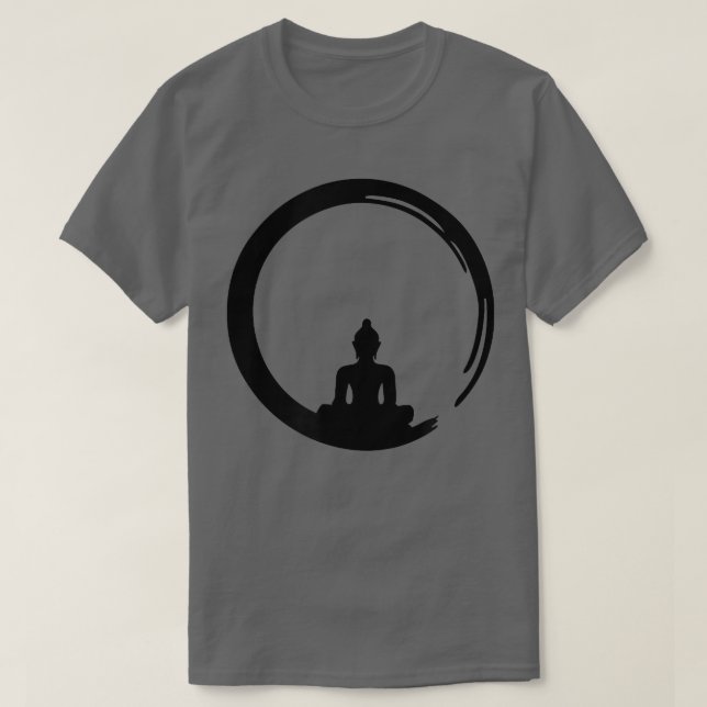 Enso, Zen, Circle, Symbol Buddhism Buddha Meditati T-Shirt (Design Front)