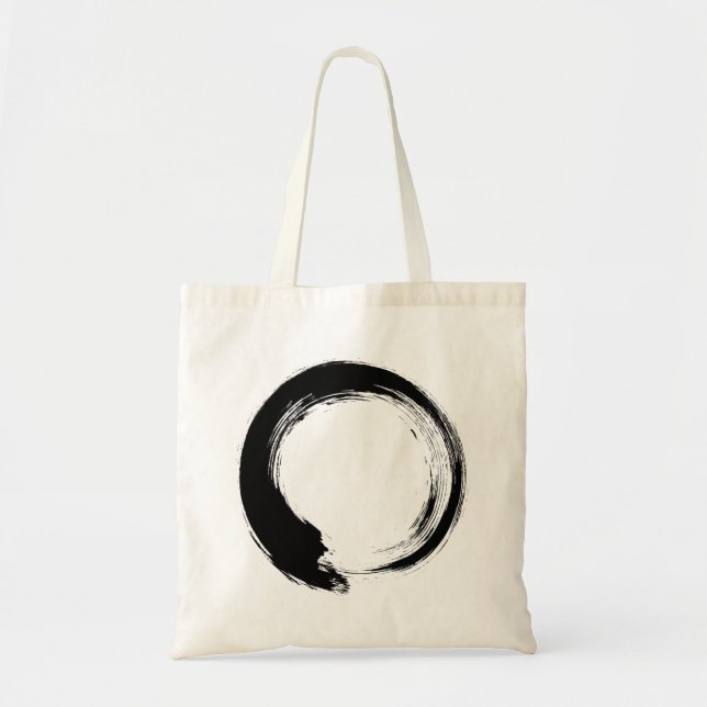 Enso Zen Circle Tote Bag (Front)