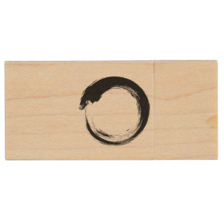 Enso Zen Circle Wood Flash Drive