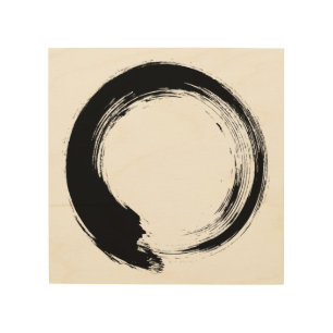 Enso Zen Circle Wood Wall Art