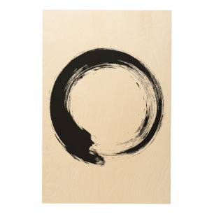 Enso Zen Circle Wood Wall Art