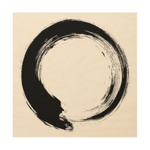 Enso Zen Circle Wood Wall Art
