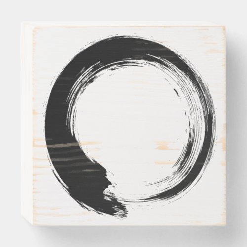 Enso Zen Circle Wooden Box Sign