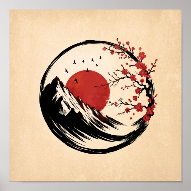 Enso Zen: Dawn's Tranquility Poster (Front)