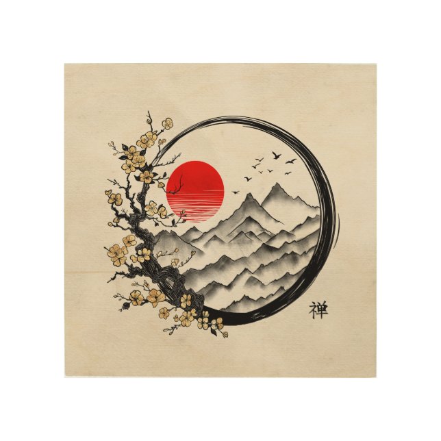 Enso Zen: Tranquility Wood Wall Art (Front)