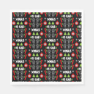 ENT Doctor Christmas Napkins