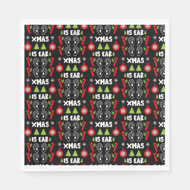 ENT Doctor Christmas  Napkins (Front)