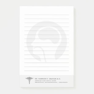 ENT Ear Doctor Customizable Lined Post-it Notes