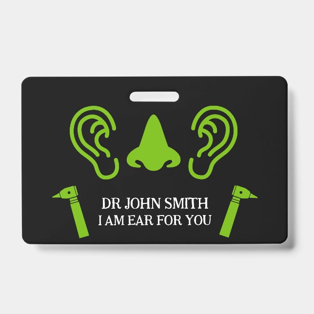 ENT Otolaryngology Otorhinolaryngologist    Badge (Front)