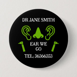 ENT Otolaryngology Otorhinolaryngologist Button