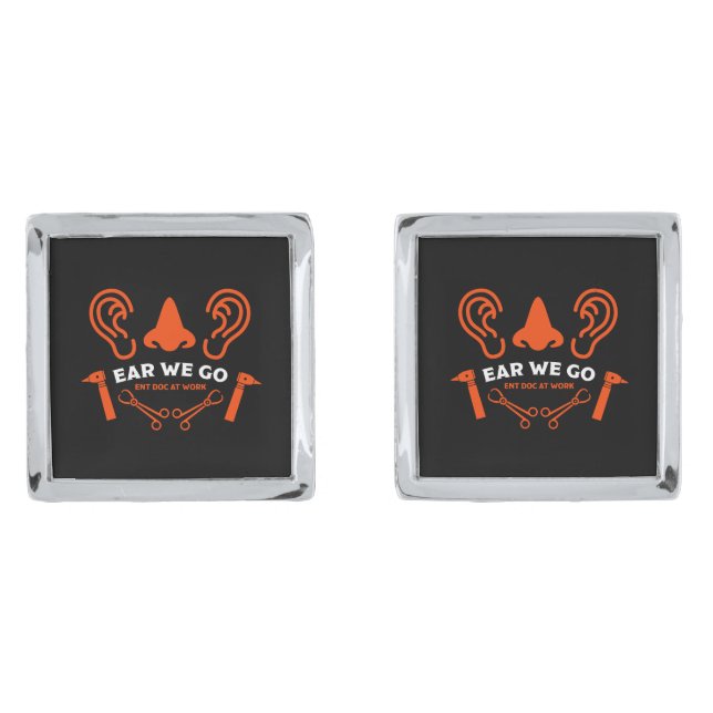 ENT Otolaryngology Otorhinolaryngologist    Cufflinks (Front)