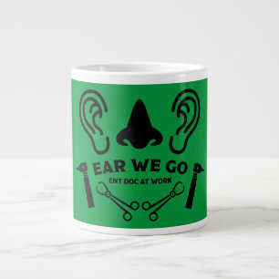 ENT Otolaryngology Otorhinolaryngologist Giant Coffee Mug