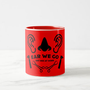 ENT Otolaryngology Otorhinolaryngologist Two-Tone Coffee Mug