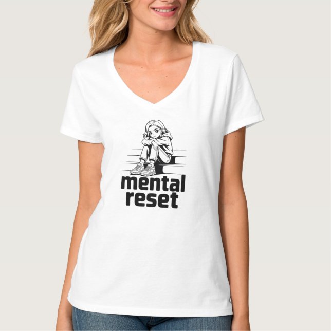 ental Reset – Silent Reflection Edition T-Shirt (Front)