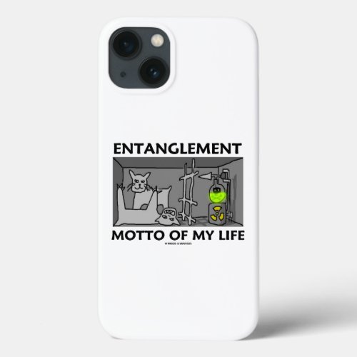Entanglement Motto Of My Life Quantum Physics iPhone 13 Case