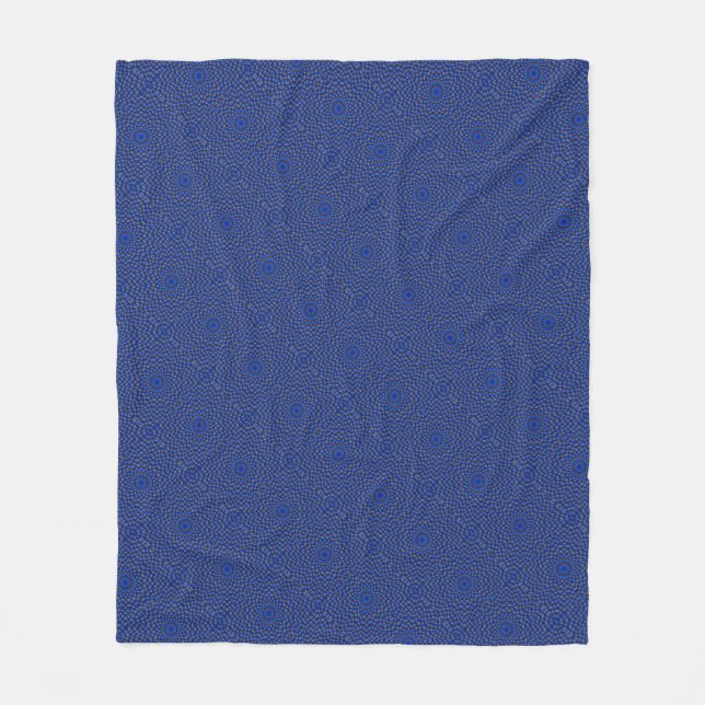 Ente auf Blau Kaleidoscope Small Fleece Blanket (Front)