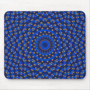 Ente auf Blau Kaleidoscope Small Mouse Pad