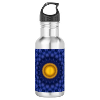 Ente auf Blau Kaleidoscope Stainless Steel Water Bottle