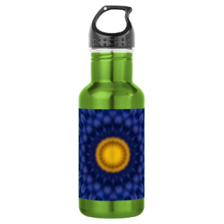 Ente auf Blau Kaleidoscope Stainless Steel Water Bottle