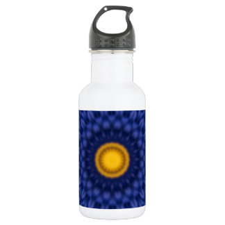 Ente auf Blau Kaleidoscope Stainless Steel Water Bottle