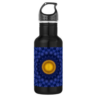 Ente auf Blau Kaleidoscope Water Bottle