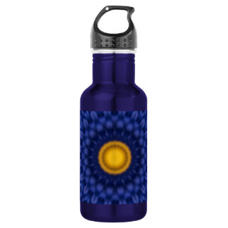 Ente auf Blau Kaleidoscope Water Bottle