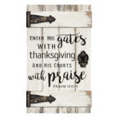 "Enter His Gates" Barn Door Pallet Plaque (Blank)