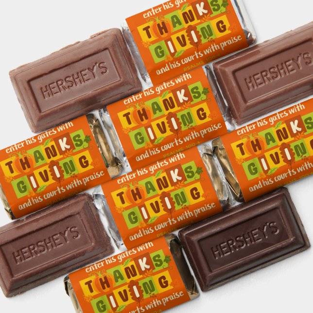Enter His Gates with Thanks – Psalm 100:4  Hershey's Miniatures (Assorted)