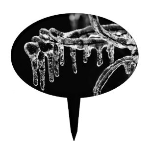 enter icy winter cake topper