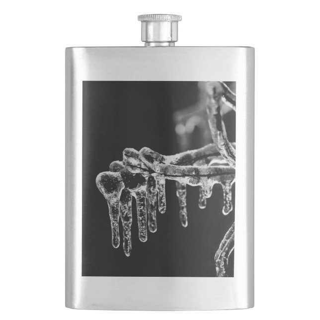 enter icy winter hip flask (Front)
