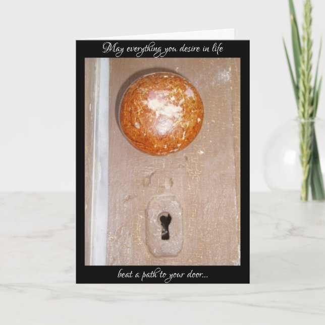 "Enter If You Dare" Birthday Card (Front)