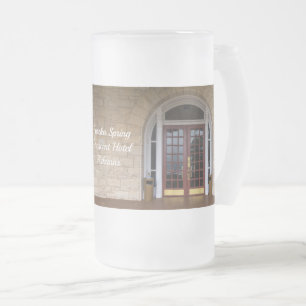 Enter If You Dare Frosted Glass Beer Mug