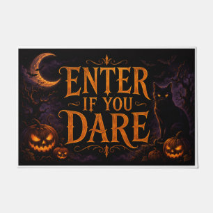 Enter If You Dare Halloween Doormat
