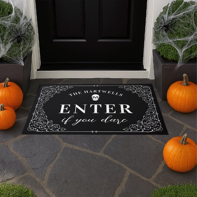 Enter If You Dare | Personalized Halloween Doormat (Creator Uploaded)