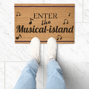 Enter Musical Island Custom– Fun & Unique Fiber Doormat