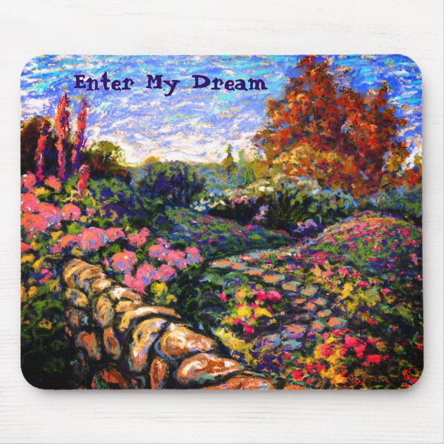Enter My Dream of Omniseasonal Garden Mouse Pad (Front)