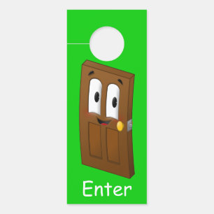 "Enter/Stop" A-door-able Door Hanger