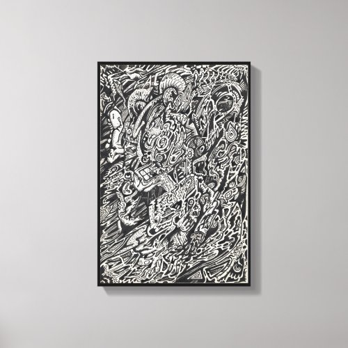 Enter The Microdot Man  Canvas Print