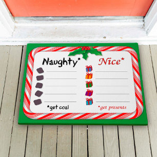 Enter the Naughty or Nice Doormat