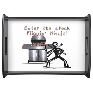 Enter the Steak Flippin' Ninja Serving Tray