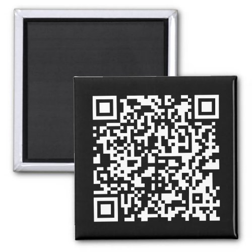 Enter URL  Create Scannable QR Code  Black White Magnet