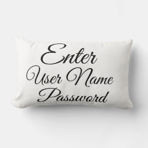 Enter User Name Password Funny Computer Lingo, Lumbar Pillow