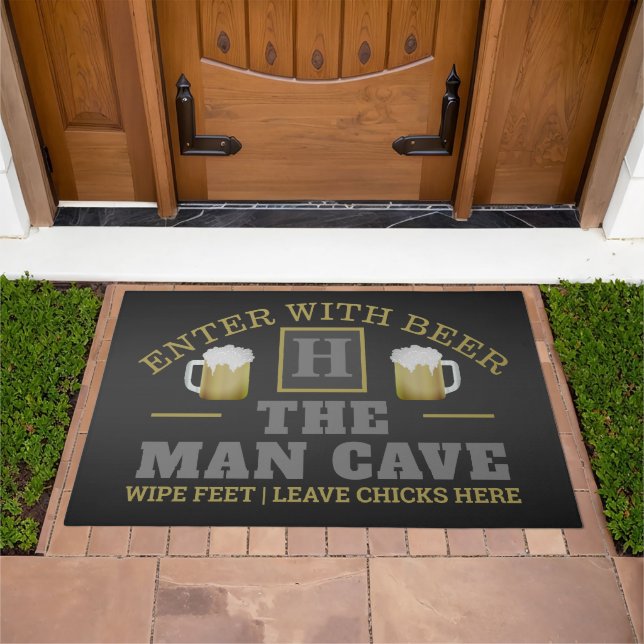 Enter With Beer | Man Cave Doormat (Outdoor)